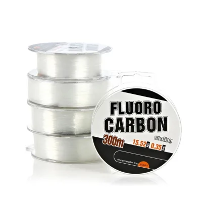 Free Sample Wholesale Transparent Nylon Fishing Line 300M Strong Pull Fluorocarbon Fishing Line Fishing Lines
