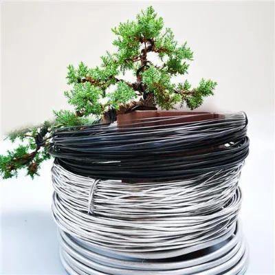 Black Bonsai Aluminum Craft Wire 1 2 3 4 5mm 1060 1100 3003 6061 Plant Trees Pots Gardening Soft Wire Aluminum Wire