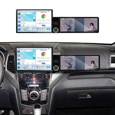 Foforfor 13.1"+12.3" Screen for Ssang Yong Tivoli Matte Black 2015-2019 Wireless Carplay Android15 Auto Car Radio Stereo GPS OEM