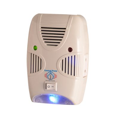 Quad Pest Repeller - Plug-in Mouse Deterrent - Pest Control for Defense Against Rats, Mice, Roaches, Mosquitoes, Ants