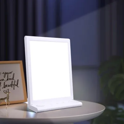 JSKPAD New SAD Light Portable Jet Lag Depression LED Therapy Lamp Adjustable 10000 lux White Noise Machine