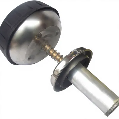 Eco-friendly Silver & Black Stainless Steel Cleaning Dispenser Push Pump DKT-888 for Wet-Wipe Core Alcohol Refill