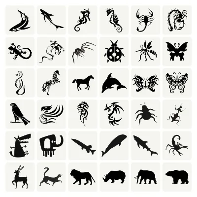 Auxiliary Painting Template Animal Hollow Model DIY Customized