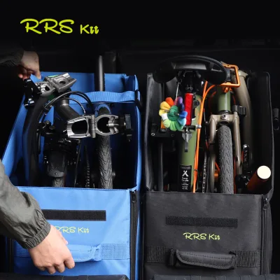 Upgraded Folding Bicycle Storage Box Foldable Bike Storage Case Travel Organizer Box Folding Bicycle Travel Bag