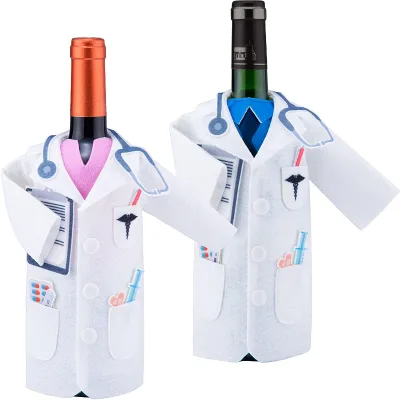 Custom Eco-Friendly Reusable Fashionable Felt Wine Bags for Party Use
