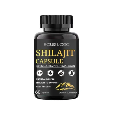 Herbal Supplements Shilajit Capsules, Natural Minerals, Antioxidant Energy Supplements Improve Memory and Immune Support