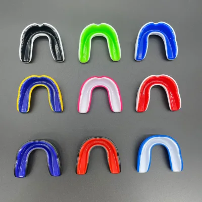 Sport Mouth Guard EVA Teeth Protector and Tooth Brace for Basketball Boxing Sanda Mouthguard Protection with Box