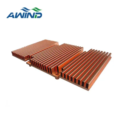800mm New Technology Snapped Folded Fin Heatsink with Thermal Design Solution Amplifier Chassis Linear High Power Heat Sink Tube