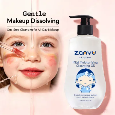 Private Label 320ml Lightweight Mild Moisturizing Cleansing Oil with Avocado Oil for 0-3 Babies Custom Brand
