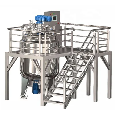 GMP Standard Stainless Steel Liquid Soap Making Machine Shampoo Detergent Mixer Tank with High Shear Homogenizer