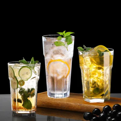 Modern Design Highball Drinking Glass Octagonal Tumbler Cups Clear Gibraltar Cup