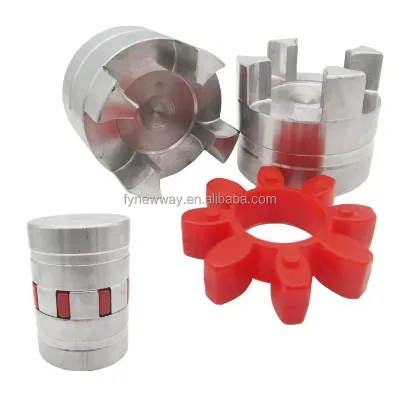 45# Steel Sleeve Drum with Star Shape Polyurethane Pad Elastic Coupling OEM Customizable Flexible Rigid Shaft Couplings
