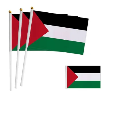 Wholesale Palestine Hand Waving Flag Normal Palestine Hand Flag