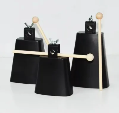 Wholesale Professional 4/5/6/7/8 Inch Metal Practical Drum Set Cowbell Clapper