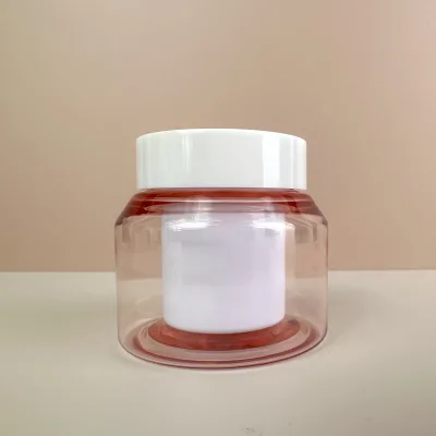 Best Selling Plastic Cosmetic Cream Double Wall Pet Jar Cosmetic Packaging Cosmetic Jars