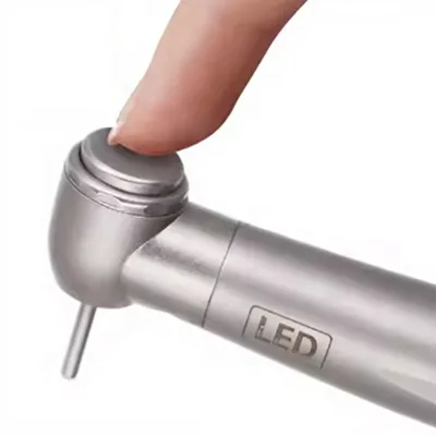 E-generator LED High-Speed Stainless Steel Dental Handpiece Factory-Price Surgical Medical 4 Holes Water Spray System