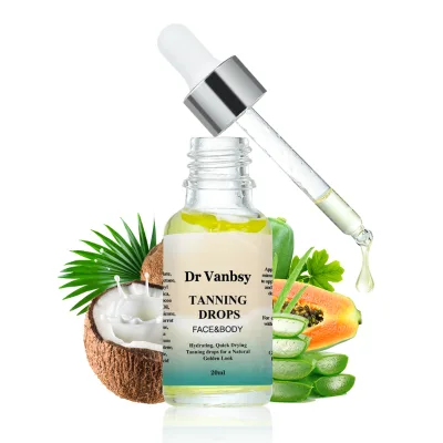 Wholesale Hot Sale Products Natural Fast Dark Tan Oil Drops Body Self Tanning Oil Body Face Moisturizing Tanning Drops