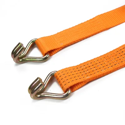 Colorful Polyester Endless Ratchet Tie Down Straps with S Hook for Cargo Control on Transporter and Transportation
