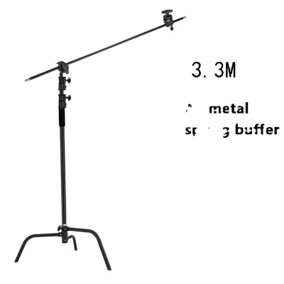 Foldable Stainless Steel Shooting Tripod LT-330 Small C-Stand with Grip Arm for Light Photography Mini Tripod
