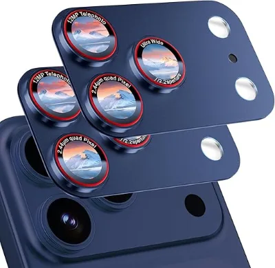 Heybingo 9H Tempered Glass Camera Lens Protector for for Drop Protection Anti-Reflective (AR) Full Coverage 99% Light