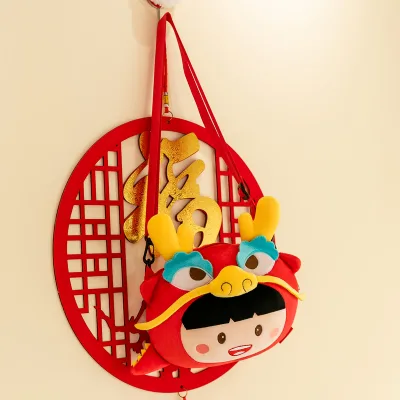 New Best Selling Stuffed Animal Little New Year Dragon Soft Plush Toys Doll Plush Coin Purse