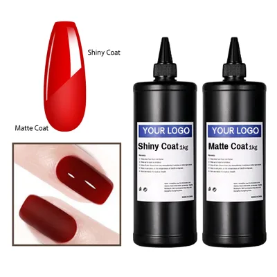 Kilograms Top Coat Semi Permanent Soak Off Uv Gel Wholesale Uv Top Coat and Base Super Shiny Top Coat Non Wipe