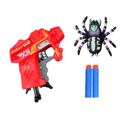 New Outdoor Sports Toys Toy Gun Soft Bullet Gun with Crawling Spider Toys for Kids