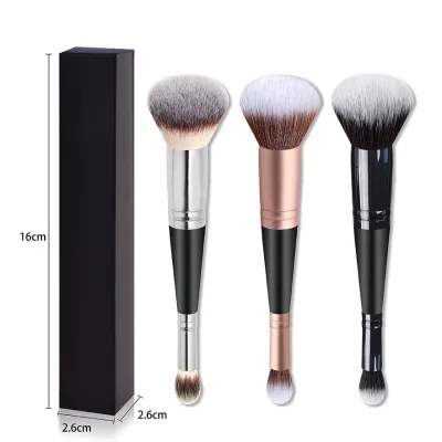 Custom Logo Multifunctional Makeup Brush Double-head Dual Makeup Brush 2 in 1 Foundation and Concealer Brush