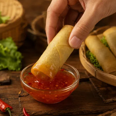 50g Large Frozen Spring Rolls for Catering | Extra Crispy Vegetable Filling | Wholesale Ready-to-Fry