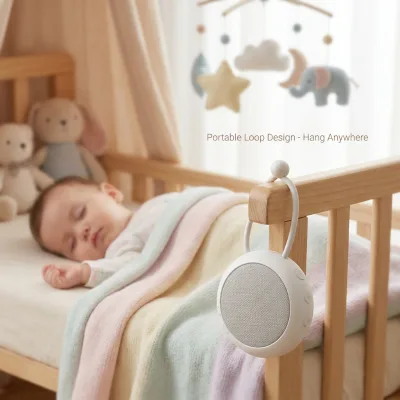 Best Selling Modern Portable Baby White Noise Speaker Sound Machine with Night Light for Baby Stroller and Sleep Trainer