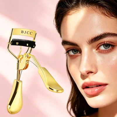 Multifunctional 2 in 1 Portable Lash Curler Refill Silicone Trimmer Intelligent Safety OEM Long Lasting Eyelash Curler with Comb