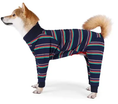 Custom Two-color Design Can Be Paired with Leash Hooded Loose Simple Coat Design Pet Dog Coat Vest Dog Suit