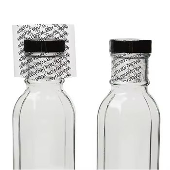 White Perforated Shrink Band for Bottles