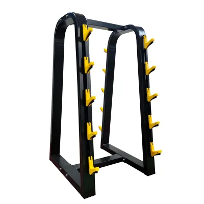 Barbell Bar Storage Rack, Heavy Duty Gym Strength Training Fitness Equipment for Weight Lifting Bar Organizer in Fitness Clubs