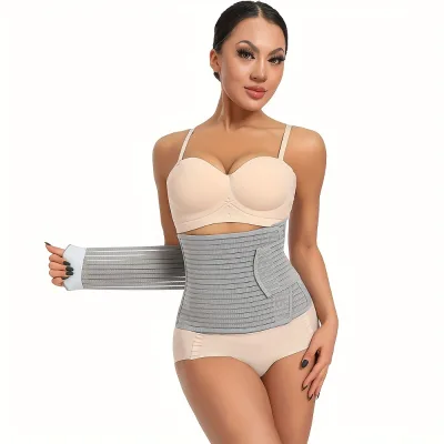 Adjustable Postpartum Pelvic Abdominal Support Breathable Bamboo Material Waist Binder Compression Sacroiliac Hip Belt JW Brand