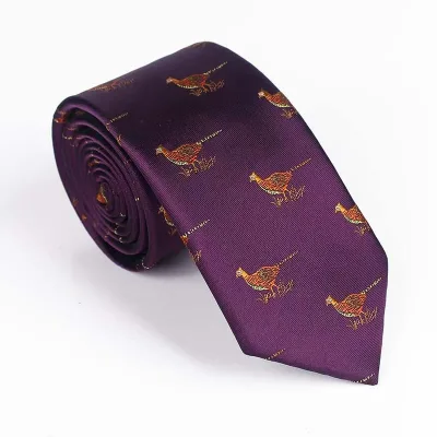 Custom Polyester High Density Jacquard Novelty Animal Tie for School Business Uniform