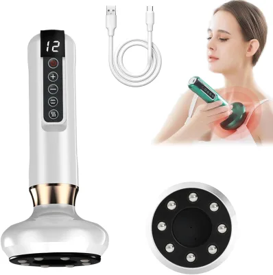 Handheld Anti Cellulite Massager Hand Held Body Sculpting Device 12 Levels Electric Guasha Cellulite Massager Cupping Machine