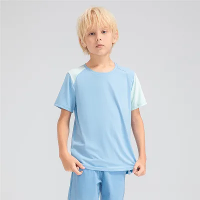 Custom logo Boy Kids Sport T-shirts Chidren Sport Basketball Clothes t Shirts