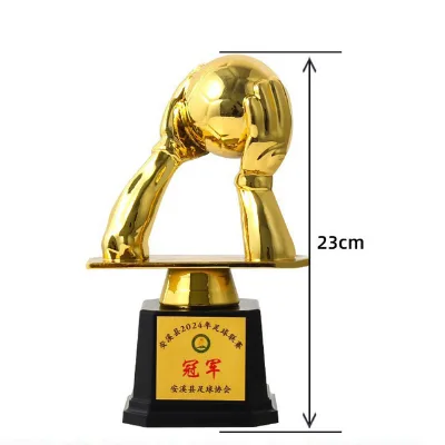 Gold Awards Trophy Plastic Soccer Trophy Kids Youth Football Trophies Award Football Tournaments Souvenir