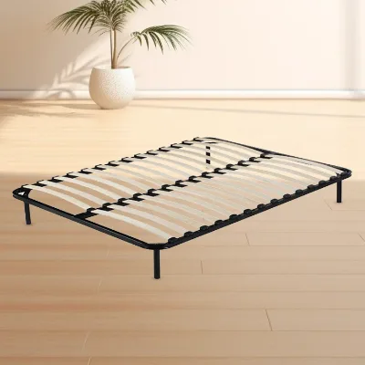 OEM-colchon De Madera Contrachapada De Abedul, Plataforma De Metal, Marco De Cama King De California