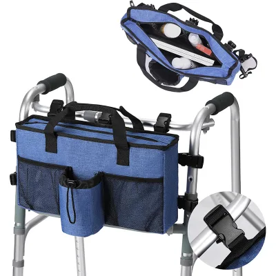 Food Tray Wheelchair Bags Classic Polyester Cleaning Supplies Bag with Handles for Kitchen Car Wash & Housekeeping