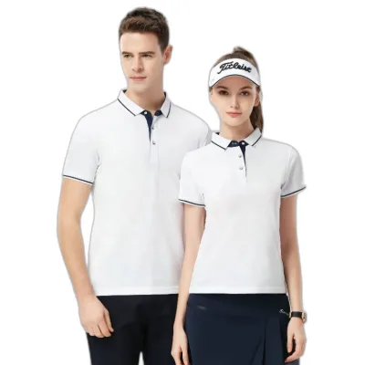 Men's High Quality Pima Cotton for Polo Shirt Breathable Golf Shirts Plus Size Casual Embroidered Solid Jersey for Summer