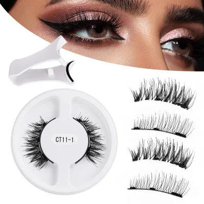 Quantum Reusable Wholesale Custom Eye Lashes Magnet Magnetic Lashes with case Mirror Magnetic Eyelashes