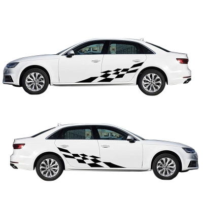 2PCS Car Stripe Decals Racing Stickers Car Body Modified Sport Style Stripe Sticker Decal for Cars Universal
