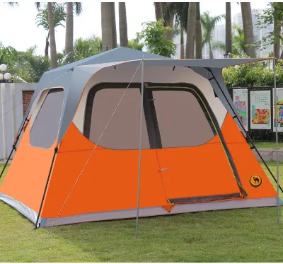 Outdoor Camping Picnic Automatic Tent for 5-8 People with Camel Logo and OLIVER Car Fitment