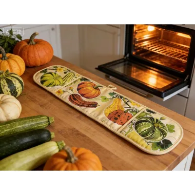 Printing double oven glove factory price oven mitts custom designs