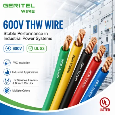 Reliable Manufacturer Cable Thw 12 Awg PVC Insulated Wire Solution for Residential Commercial and Industrial Applications