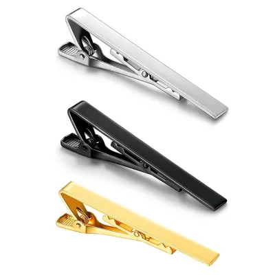 Mens Classic Stainless Steel Neck Tie Clip for Business Wedding Shirts or Suits 2020 Trimmings