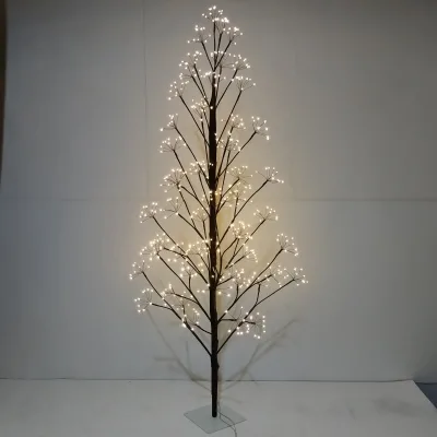 Warm White Xmas Led Lighted Birch Tree Lights Tabletop Bonsai Tree Lamp Christmas Bedroom Decoration