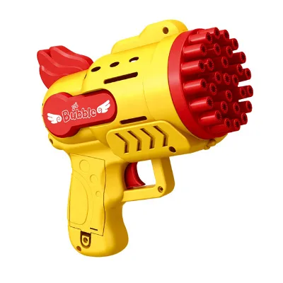 2022 Hot Sales Electric Bubble Gun with Fan Function 29 Holes Play High Floaming Outdoor Plastic Children's Toy for Unisex Use